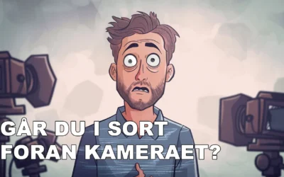 Går du i sort på kamera – Sådan klarer du dig bedre på video